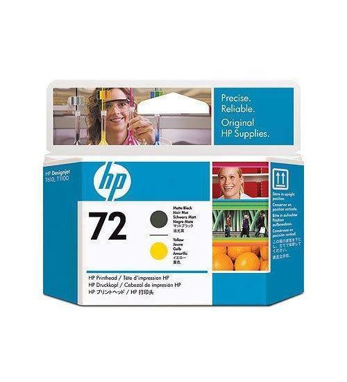 Cabeça de Impressão HP 72 Preto Mate/Amarelo PLUK - C9384A - Mega Market