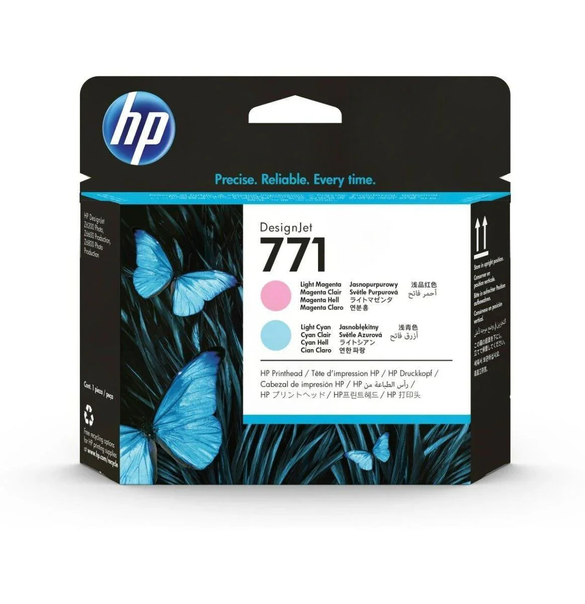 Cabeça de Impressão HP 771 Magenta/Ciano Claro PLUK CE019A - Mega Market