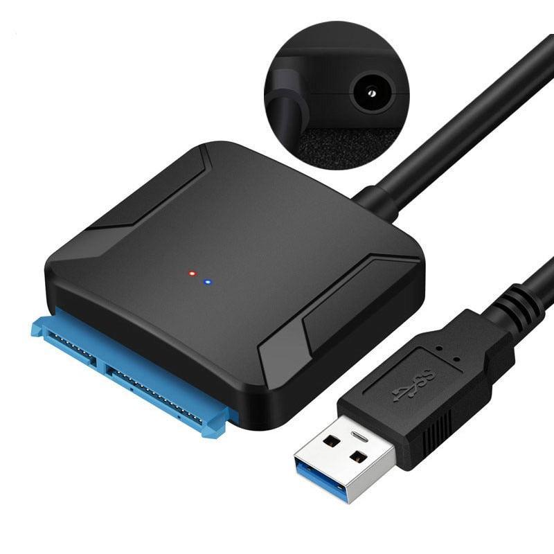 Cabo USB 3.0 para SATA HyperDrive Adaptador de Unidade Externa para 2.5/3.5 Polegadas SSD/HDD - Mega Market