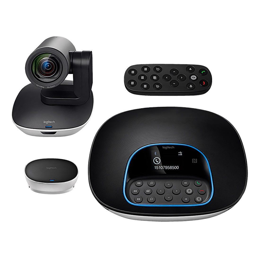 Câmera Logitech Group HD System Video Conf 960-001054-B - Mega Market
