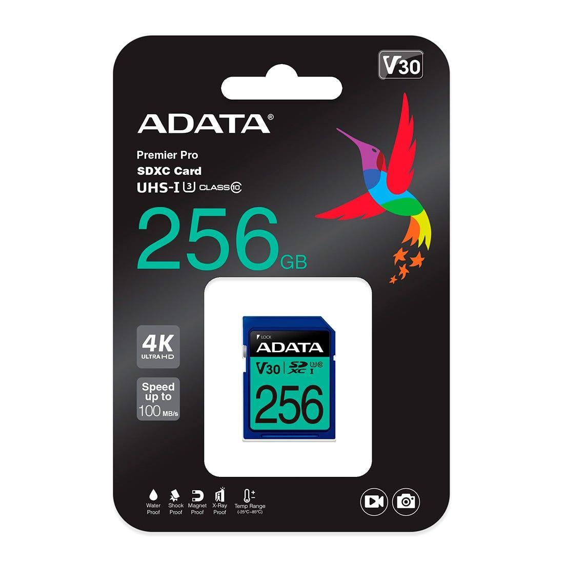Cartão de Memória Adata 256GB - ASDX256GUI3V30SI - Mega Market