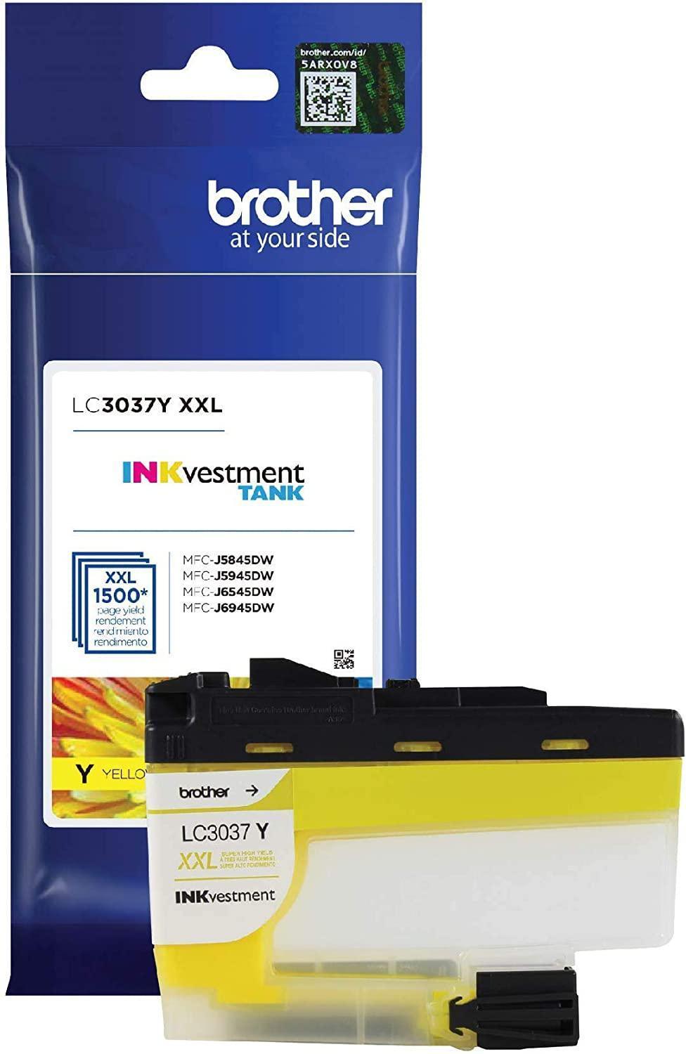 Cartucho de Tinta Brother Amarelo 1.5K - LC3037Y - Mega Market