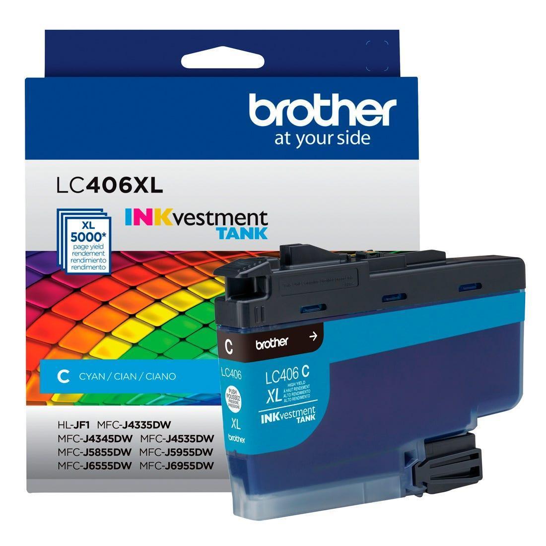 Cartucho de Tinta Brother Ciano 5K - LC406XLCS - Mega Market