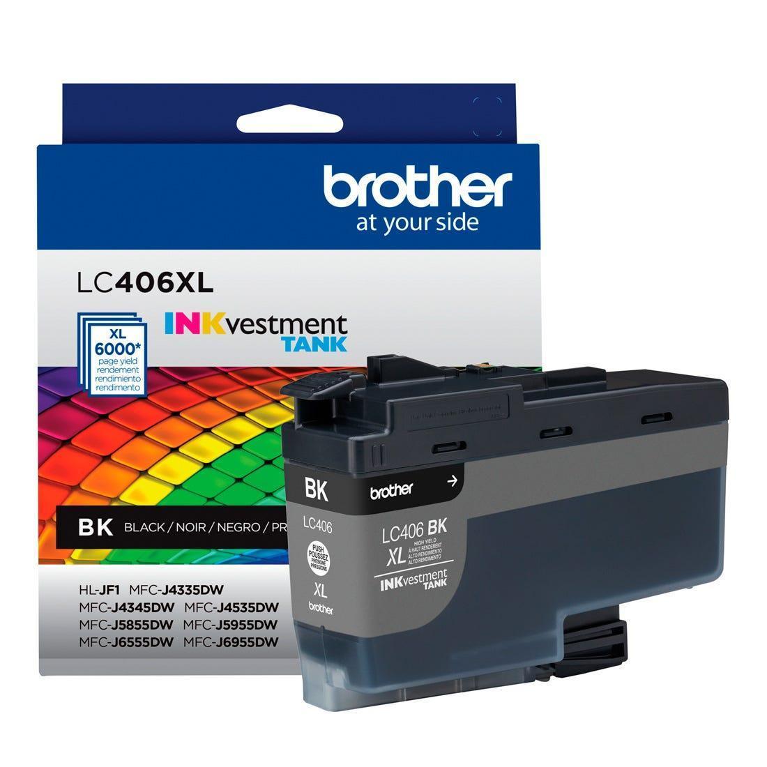 Cartucho de Tinta Brother Preto 6K - LC406XLBKS - Mega Market