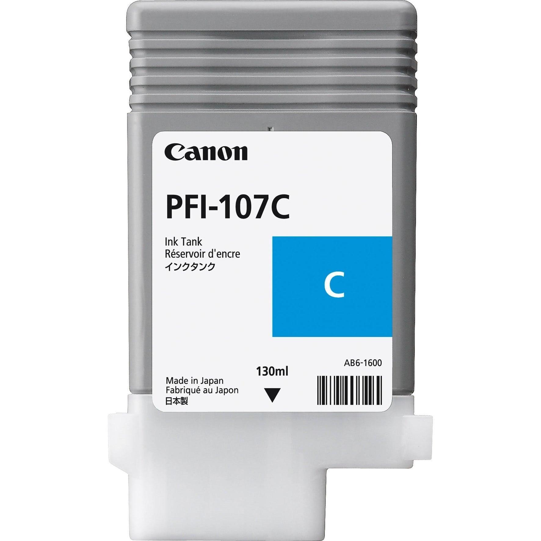 Cartucho de Tinta Canon PFI-107 C 130ml 6706B001AA - Mega Market