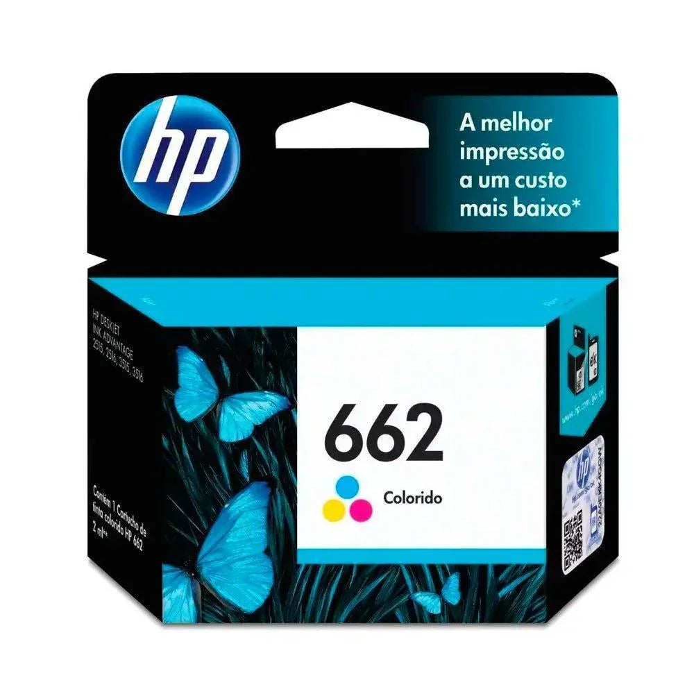 Cartucho de Tinta HP 662 Tri-color - CZ104AB - Mega Market
