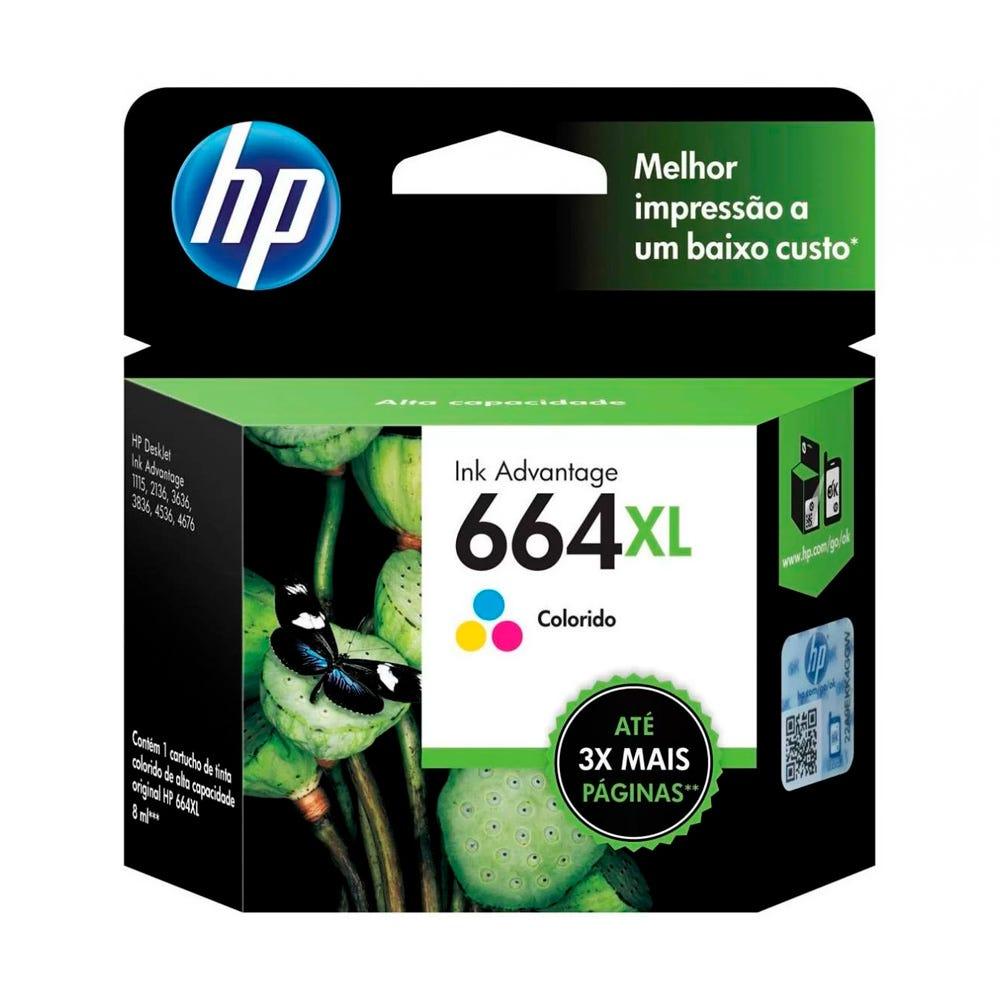 Cartucho de Tinta HP 664XL Color F6V30AB - Mega Market