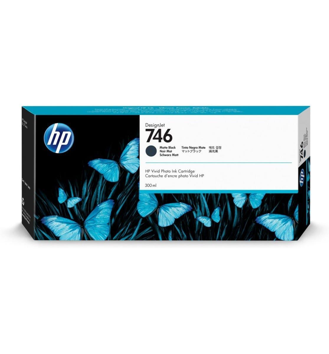 Cartucho de Tinta HP 746 Preto Fosco PLUK 300ml P2V83A - Mega Market