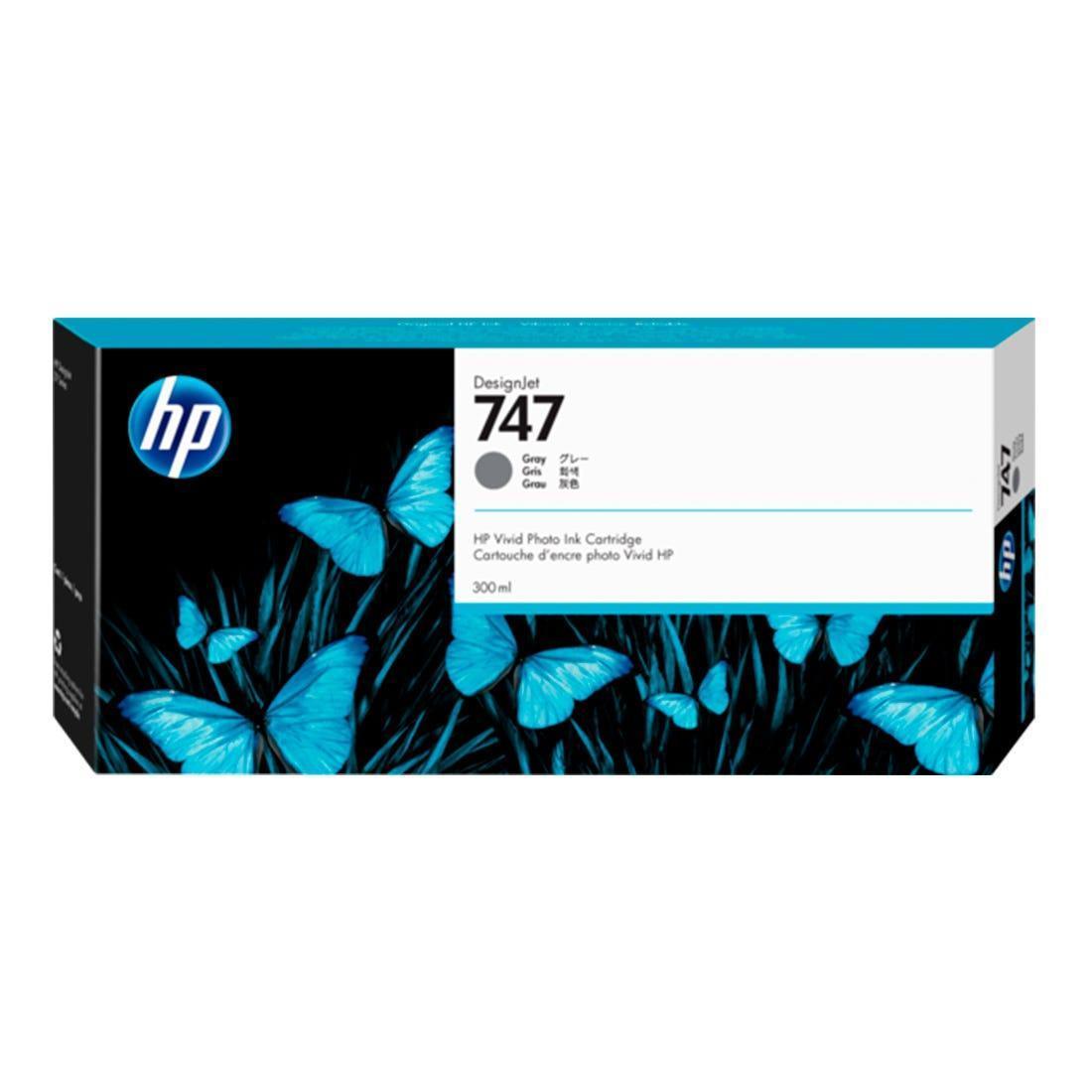 Cartucho de Tinta HP Cinza 747 PLUK 300ml P2V86A - Mega Market