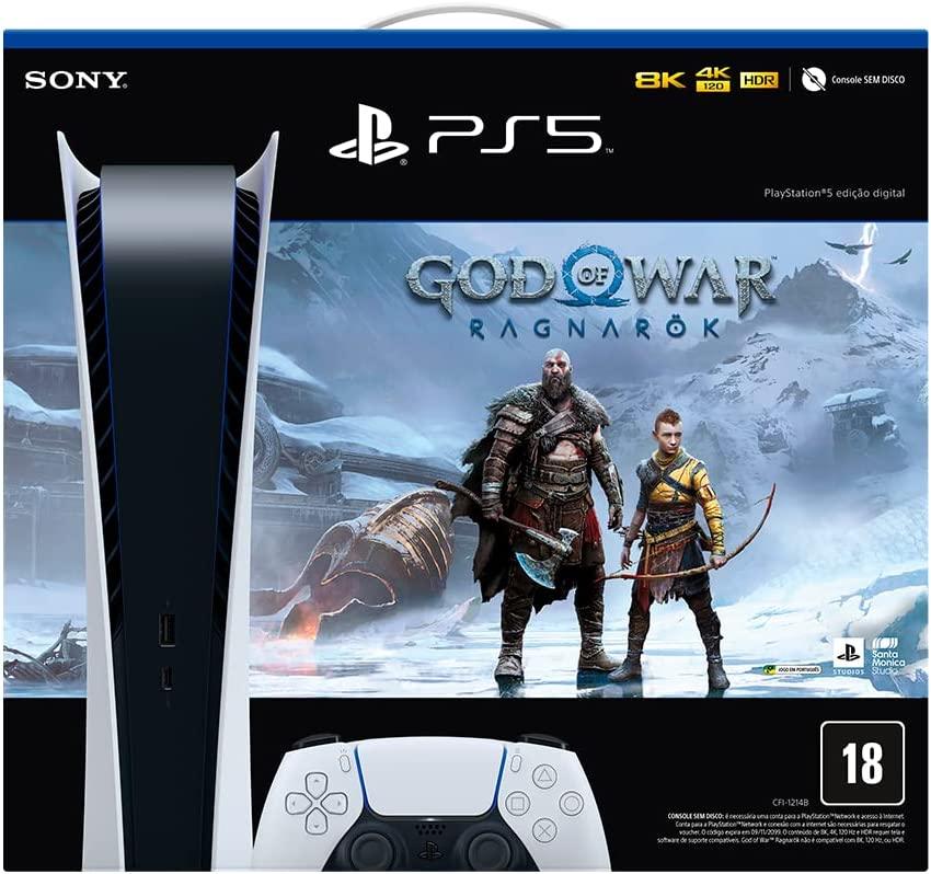 Console Sony PS5 Digital God of War Ragnarök - PMP500002601FGR - Mega Market