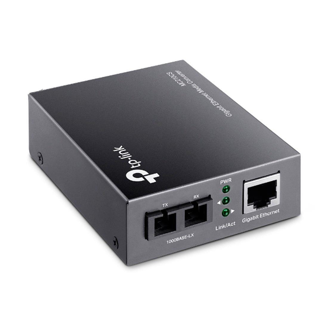 Conversor TP-LINK Giga Ethernet p/ Fibra Optica MC210CS - Mega Market