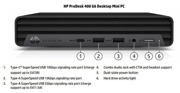 Desktop HP ProDesk 400 G7 SFF Intel i5 4GB 500GB Windows 11P - 61K14LA#AK4 - Mega Market