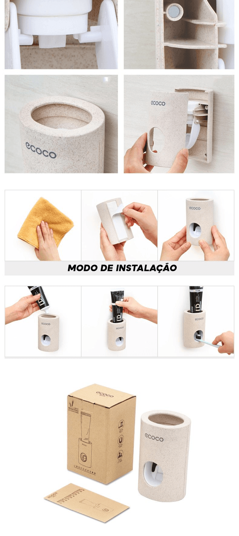 Dispenser de Creme Dental Ecoco® - Mega Market