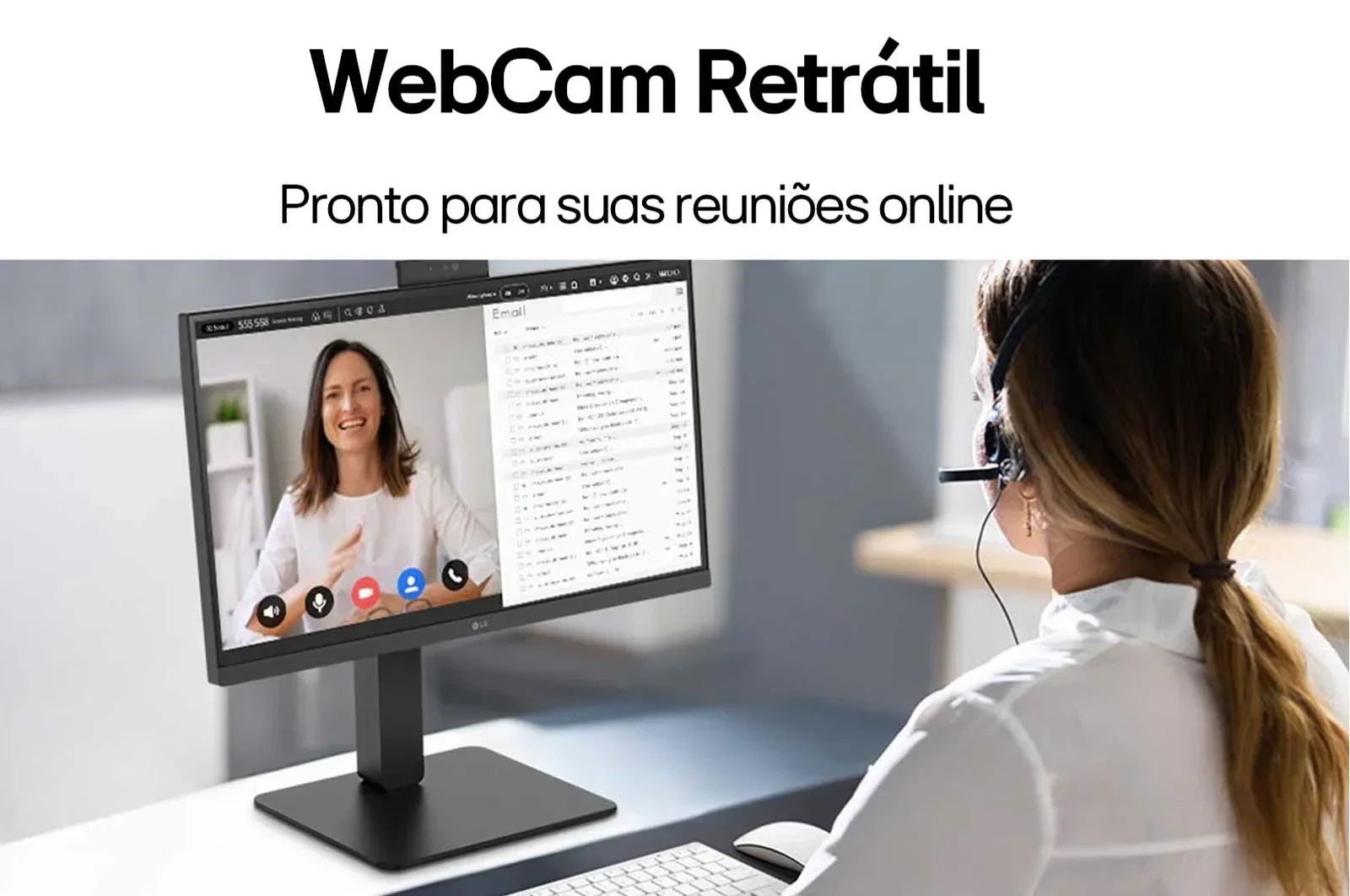 Monitor LG 23,8" FHD IPS 100Hz 5ms Pivot - 24BA850-B