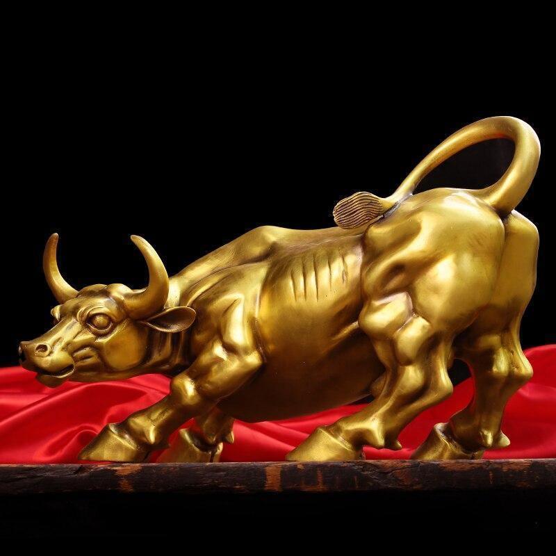 Escultura Golden Bull - Mega Market