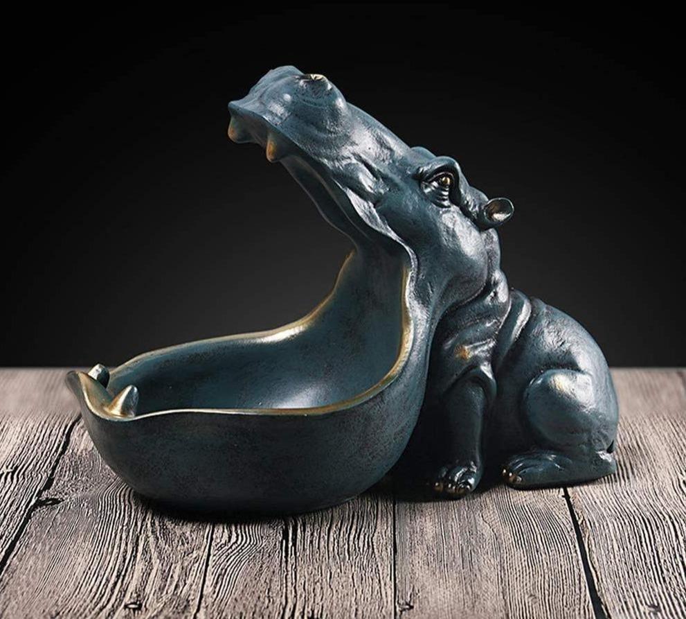 Escultura Hipopótamo Rei - Mega Market