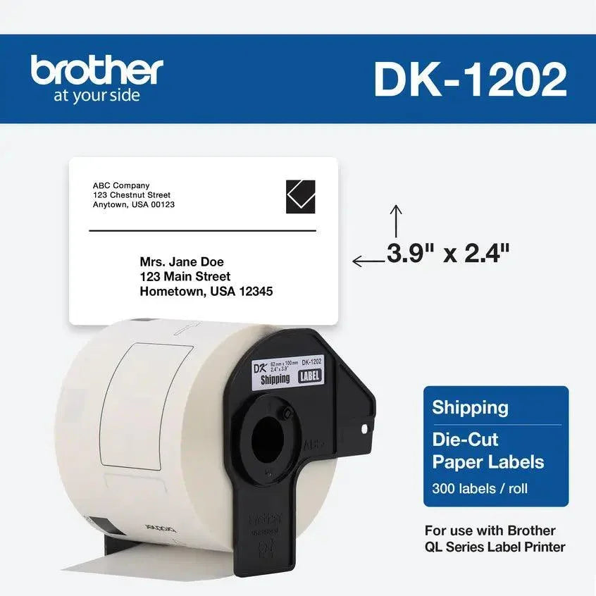 Etiqueta Brother para Impressora Térmica 62x100mm - DK1202 - Mega Market