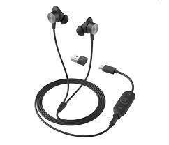 Fone de Ouvido Logitech Zone Wired Earbuds com fio - 981-001008 - Mega Market