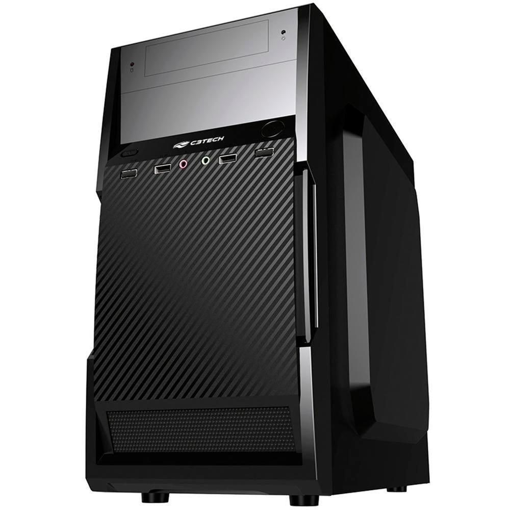 Gabinete C3 Tech Micro-ATX c/ Fonte 200W MT-25V2BK - Mega Market