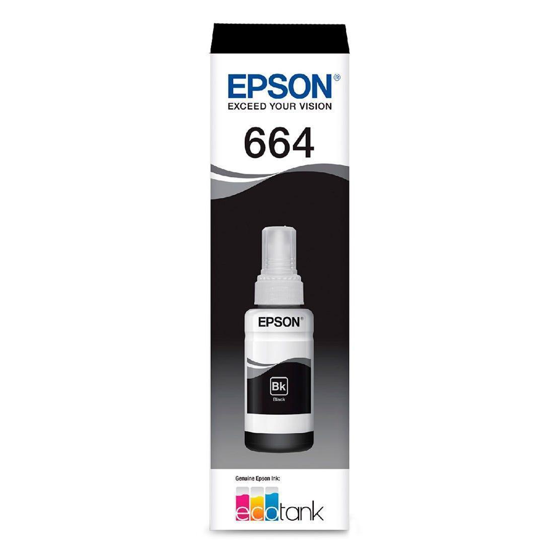 Garrafa de Tinta Epson Refil Preto - T664120-AL - Mega Market