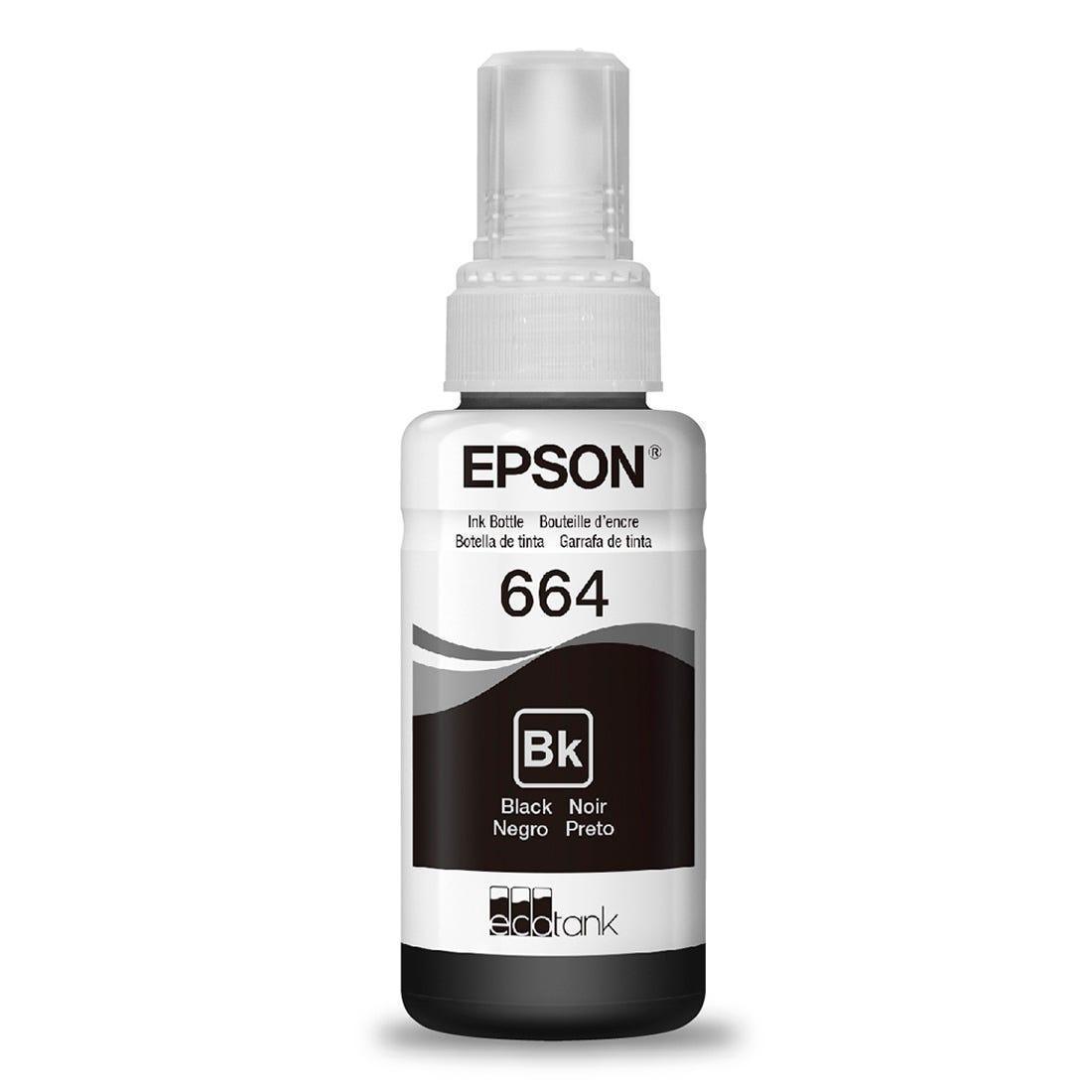 Garrafa de Tinta Epson Refil Preto - T664120-AL - Mega Market