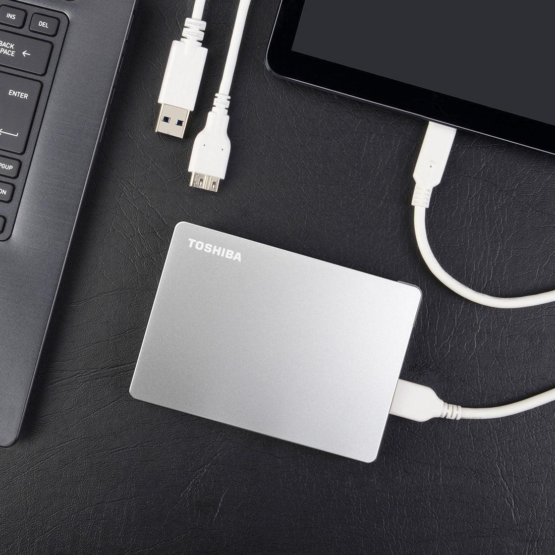 HD Externo Toshiba 2TB Canvio Flex Prata HDTX120XSCAA I - Mega Market