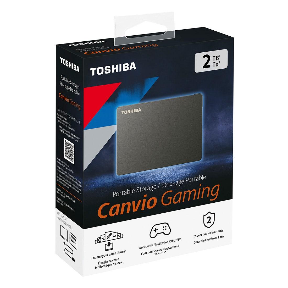 HD Externo Toshiba 2TB Canvio Gaming Preto HDTX120XK3AA I - Mega Market