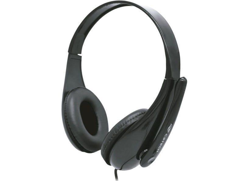Headset C3 Tech C/Microfone USB Preto PH-340BK - Mega Market