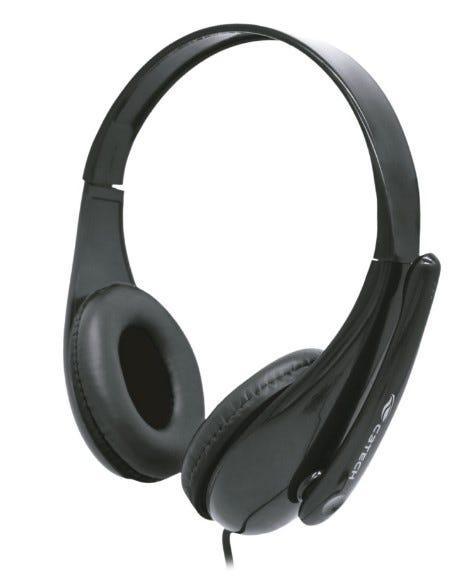 Headset C3 Tech Preto com Microfone PH-90BK - Mega Market