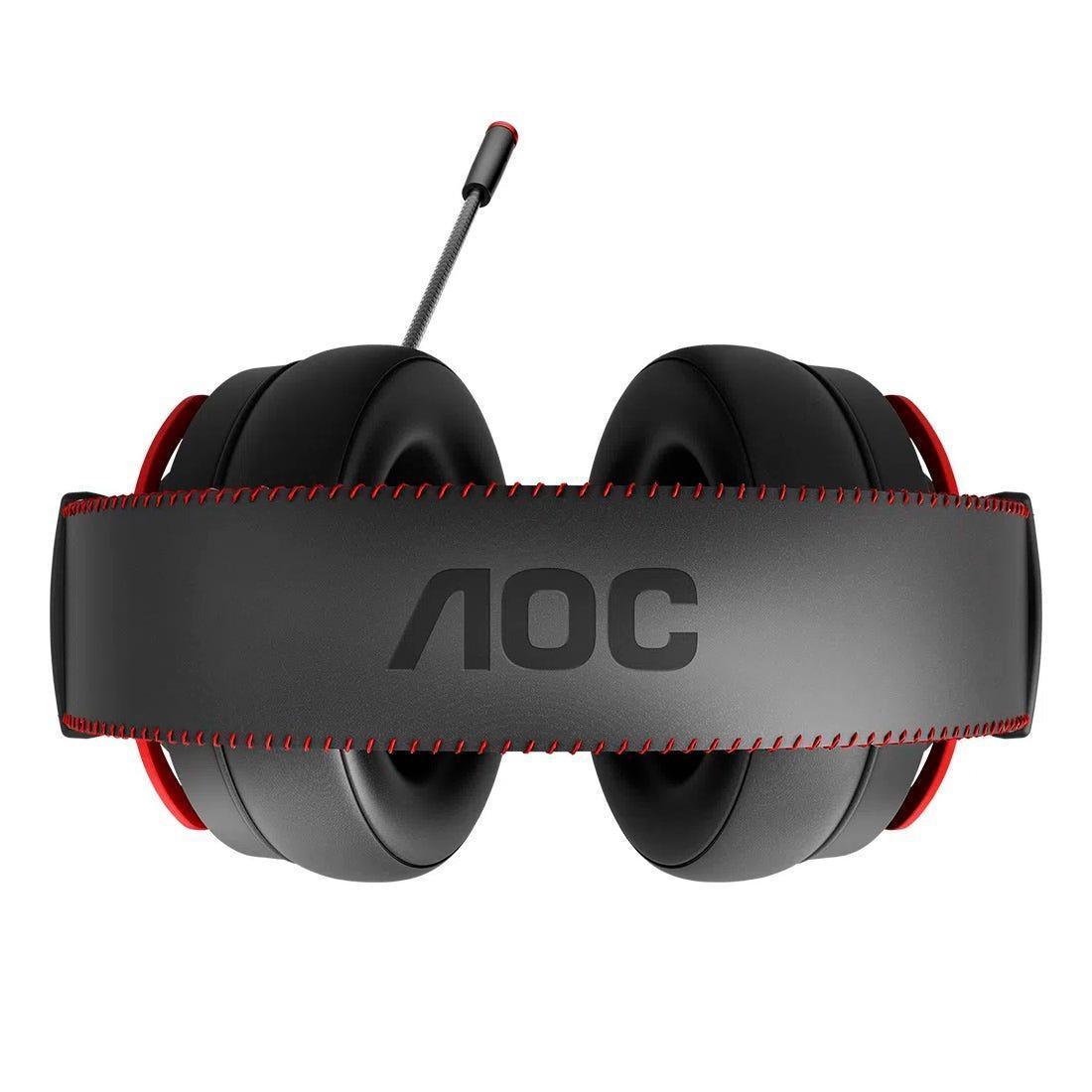 Headset Gamer AOC GH300RB2B/FG STEREO USB P3 LED GH300RB2B - Mega Market
