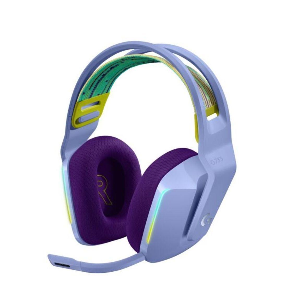 Headset Gamer Logitech G733 Lilás Sem Fio 981-000889 - Mega Market