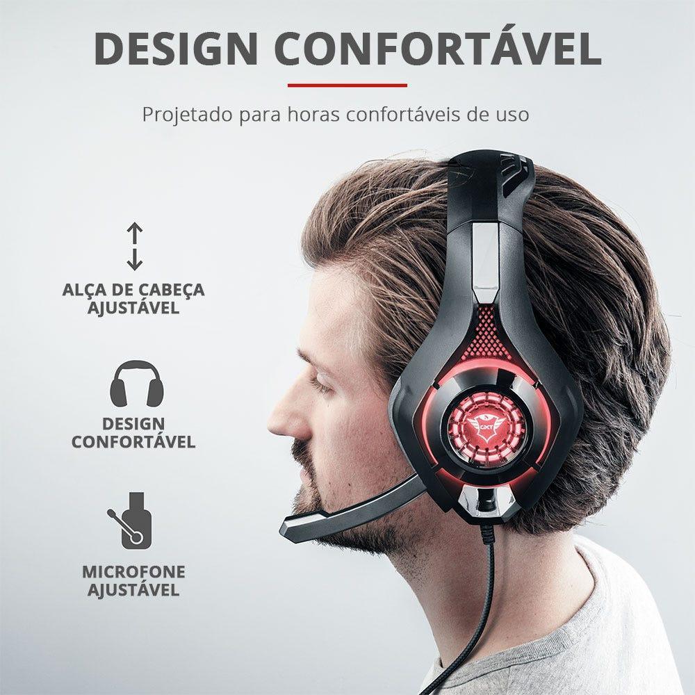 Headset Gamer Trust GXT 313 Nero Black 21601i - Mega Market