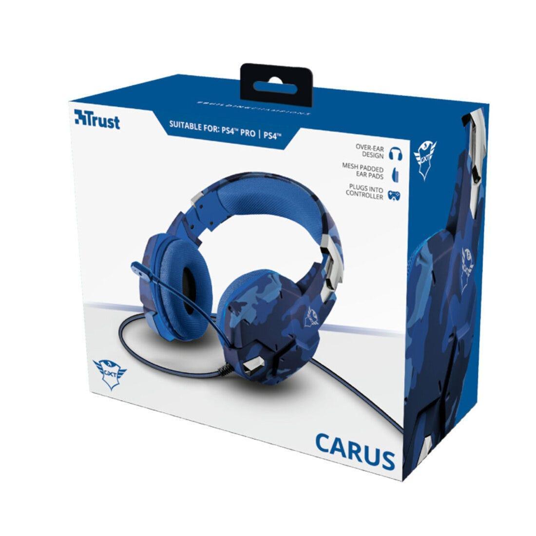 Headset Gamer Trust GXT 322 Carus Blue 23249i - Mega Market