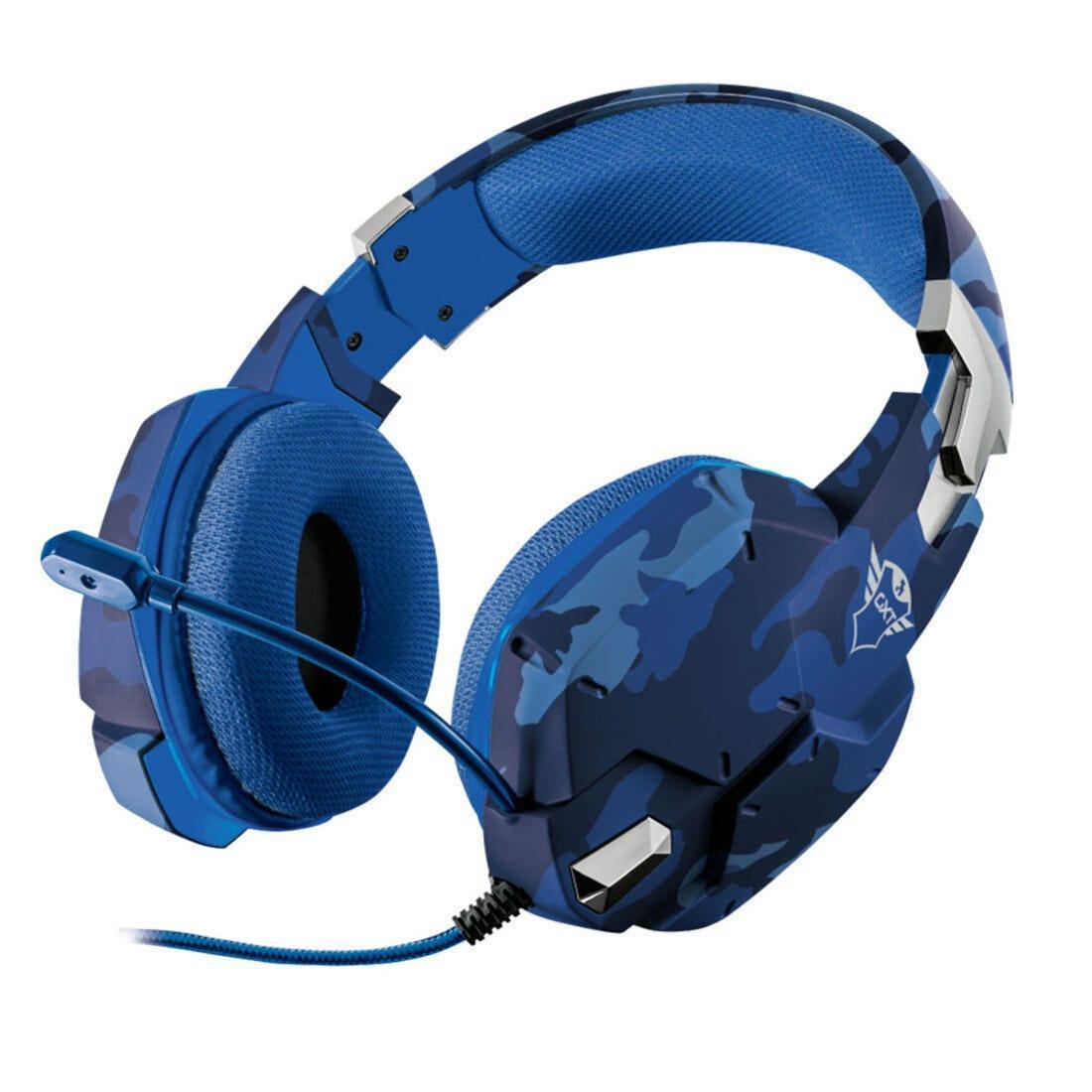 Headset Gamer Trust GXT 322 Carus Blue 23249i - Mega Market