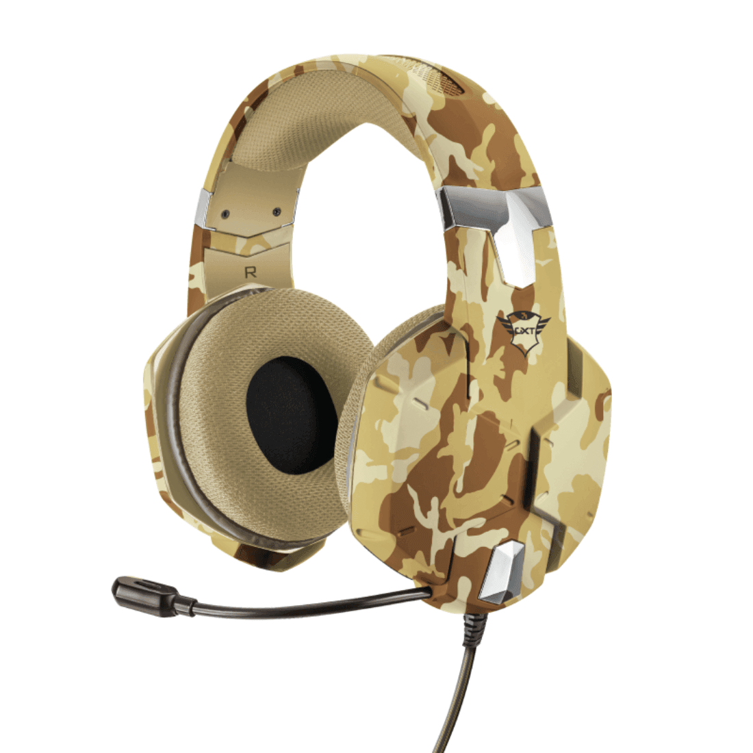 Headset Gamer Trust GXT 322 Carus Desert Camo 22125i - Mega Market