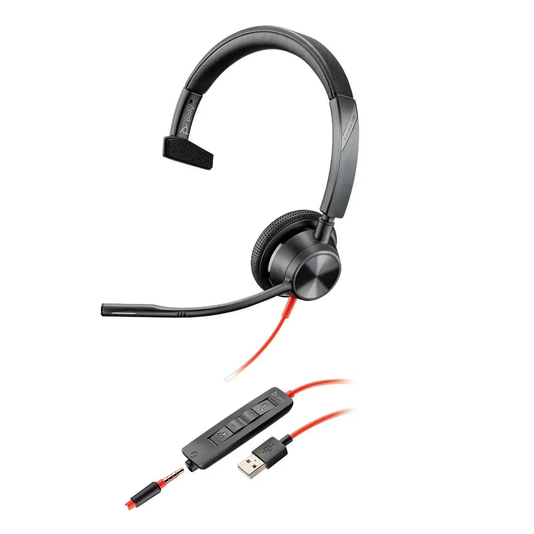 Headset HP Poly Blackwire C3315 USB-A - 76J12AA