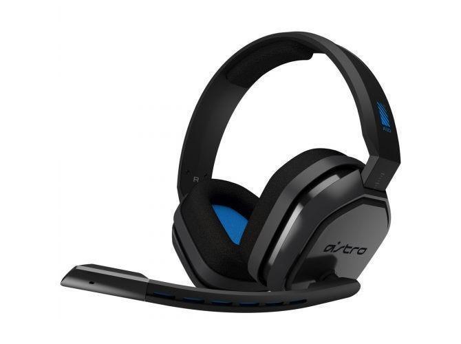Headset Logitech Astro A10 PS4 Cinza/Azul 939-001838-V - Mega Market