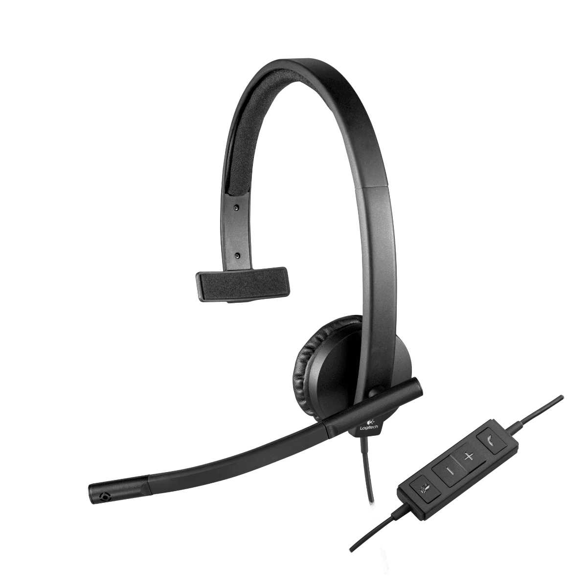 Headset Logitech H570e Mono USB 981-000570-B - Mega Market