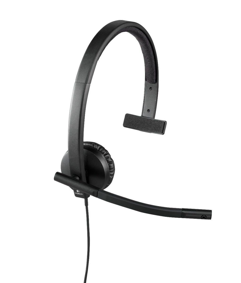 Headset Logitech H570e Mono USB 981-000570-B - Mega Market