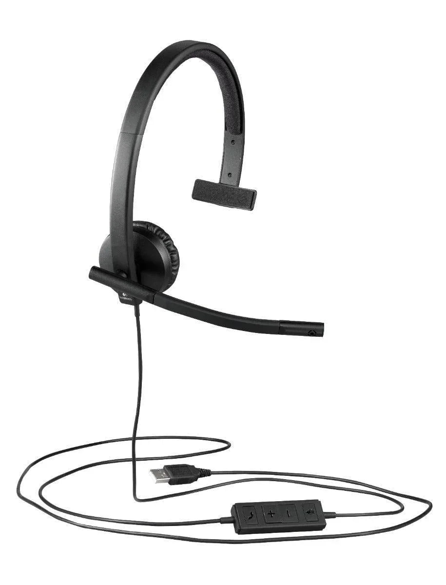 Headset Logitech H570e Mono USB VC - 981-000570 - Mega Market