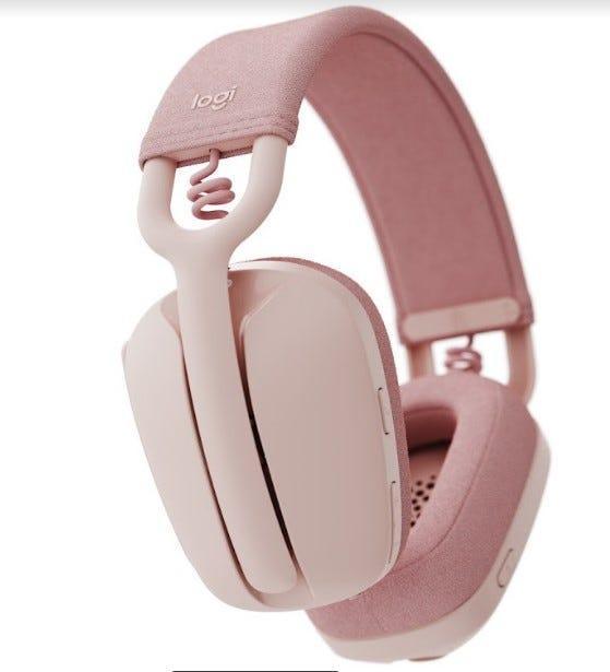 Headset Logitech Zone Vibe 100 Rosa Sem Fio - 981-001223 - Mega Market