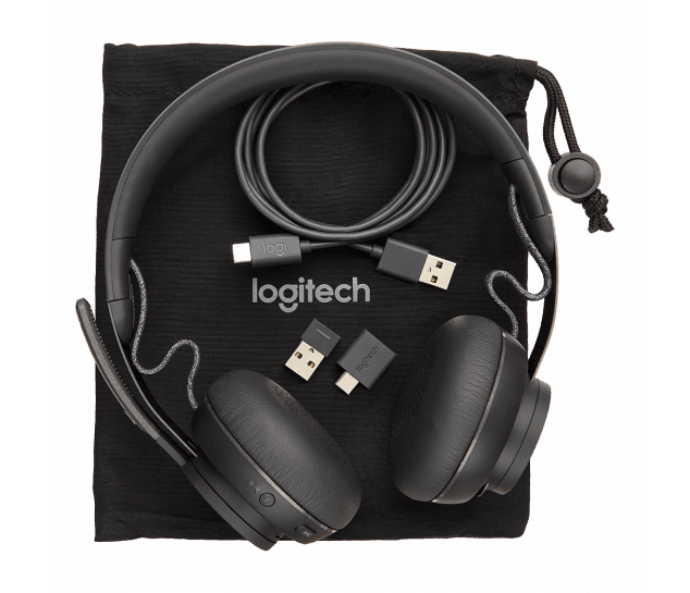 Headset Logitech Zone Wireless MS Teams VC 981-000853-R - Mega Market