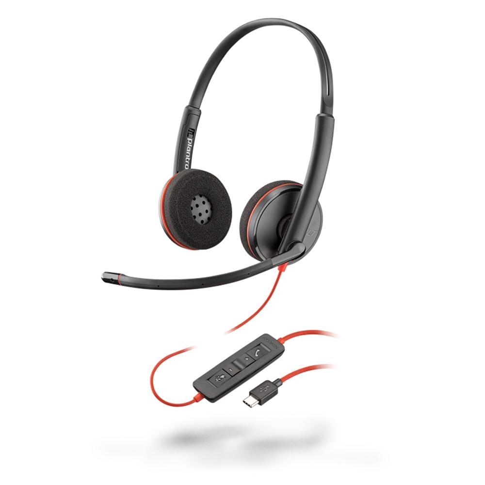 Headset Poly Blackwire C3220 Mono USB-C - 209749-101 I - Mega Market