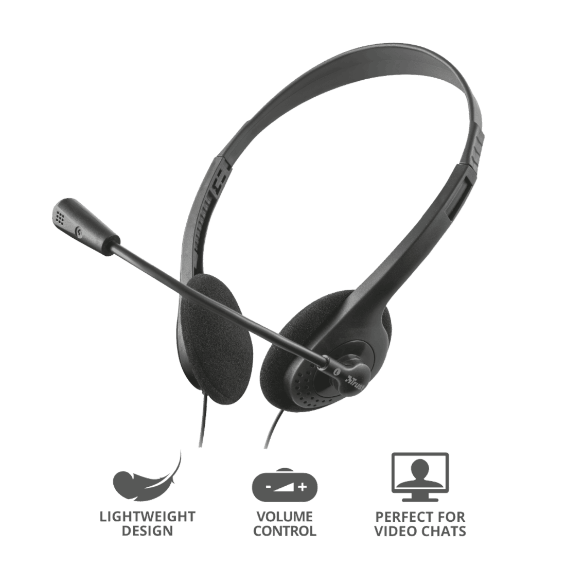 Headset Trust Grust Chat 21665i - Mega Market