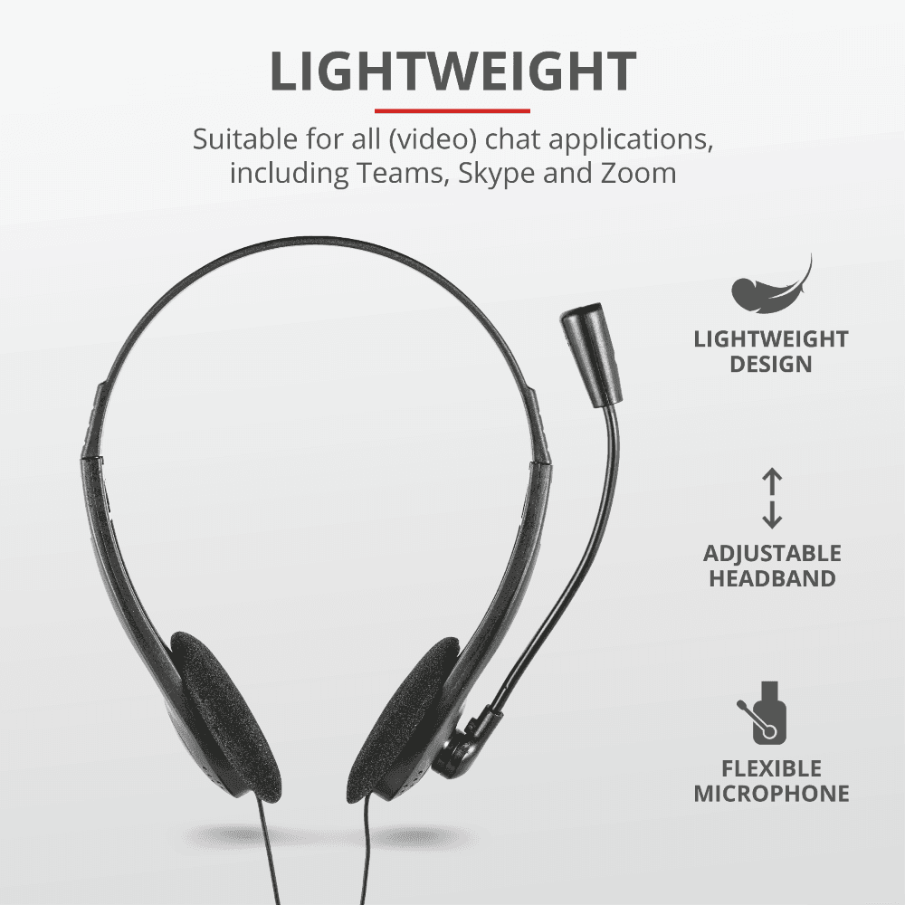 Headset Trust Grust Chat 21665i - Mega Market