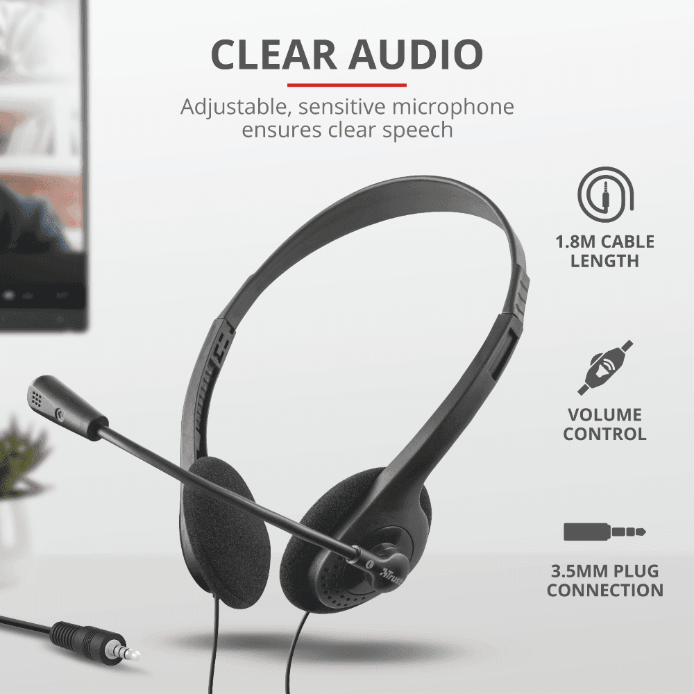 Headset Trust Grust Chat 21665i - Mega Market
