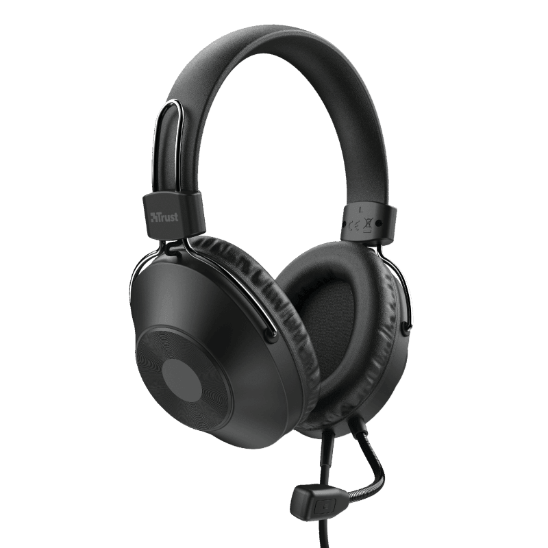 Headset Trust Over-ear USB PC 40mm Ozo 24132i - Mega Market