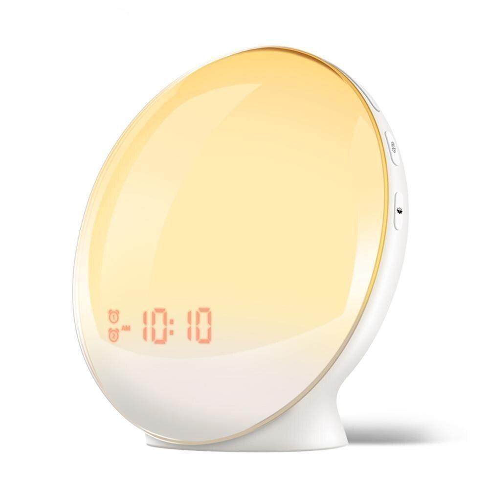 HiMoon® Relógio Despertador com Simulação de Luzes ao Amanhecer - Mega Market