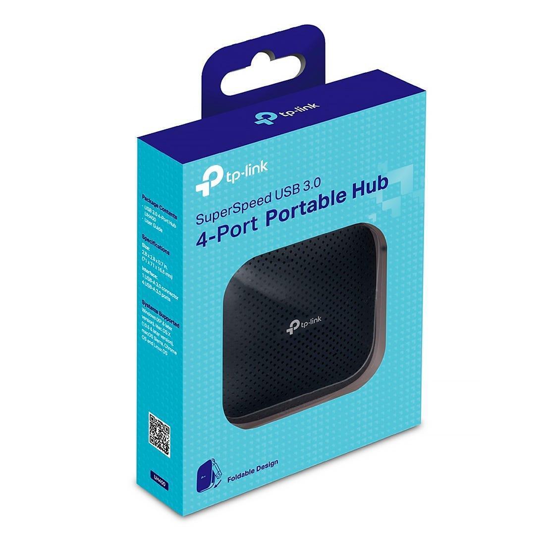 Hub TP-LINK Portátil USB 3.0 de 4 Portas UH400 - UH400 - Mega Market
