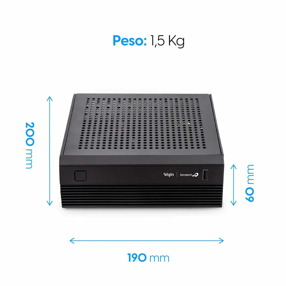 Desktop Elgin Nano300 Intel Core i3-1215U 8GB 256GB SSD - 46EN300V1020